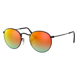 NIB Ray-Ban Round Orange Gradient Flash Sunglasses